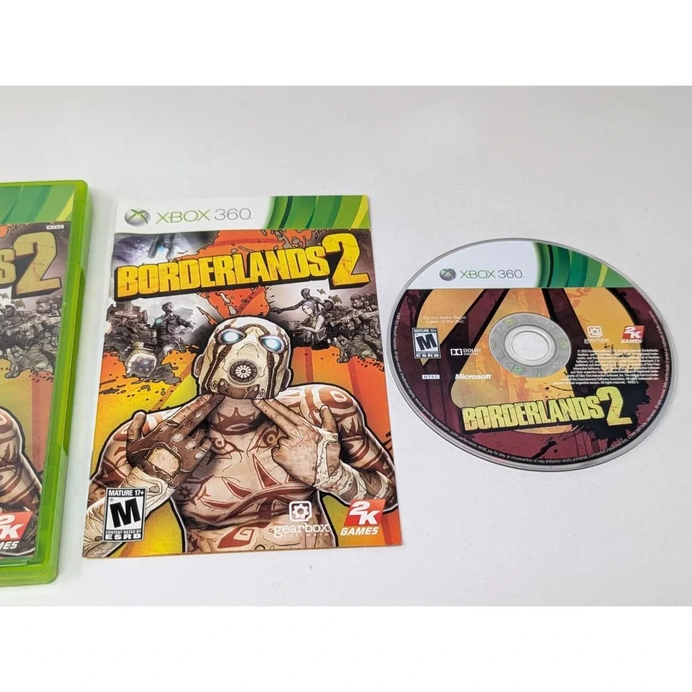 Borderlands 2‎ Microsoft Xbox 360 2012 Complete with Manual CIB VTG